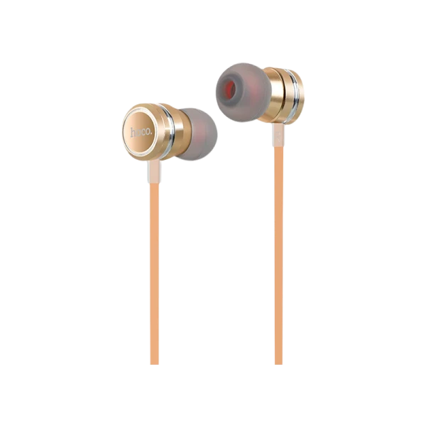Наушники внутриканальные HOCO M16 с микр. золотой (1/30/300)