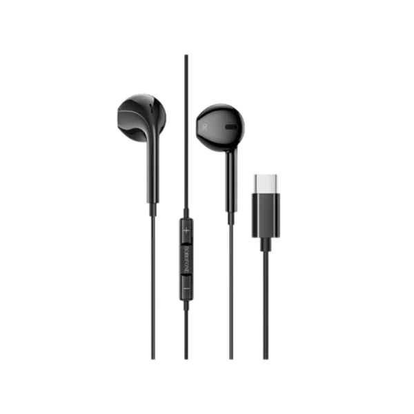 Наушники вставные Borofone BM60 с микр. Type-C (m) черный (1/60/240)