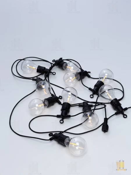 Гирлянда Космос 10LED 5+2м уличная нить 1 режим белый (1/20)