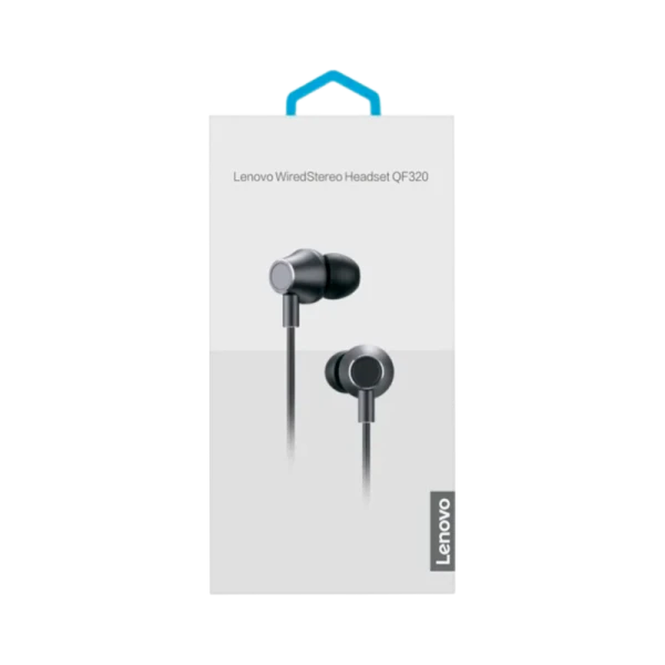 Наушники внутриканальные Lenovo QF320 с микр. черный