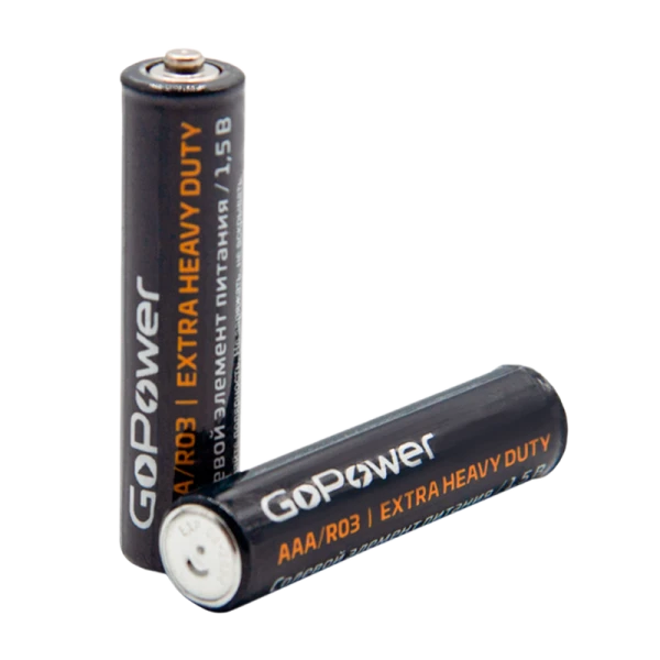 Батарейка GoPower R03 AAA BL4 Heavy Duty 1.5V (4/48/576)
