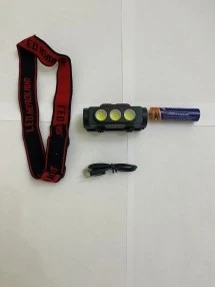 Фонарь налобный Без бренда YYC-324 от аккумулятора черный