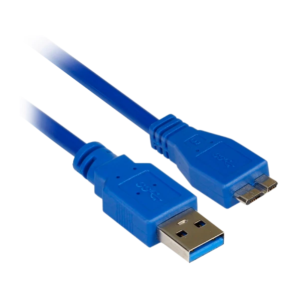 Кабель Smartbuy K-750 USB3.0 (m)-microUSB3.0 (m) 1.8м силикон синий (1/25)