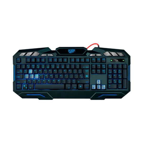 Клавиатура проводная Defender GK-100DL Doom Keeper игровая USB 1.5м черный (1/20)