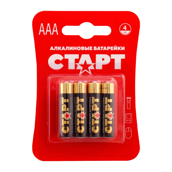 Батарейка Старт LR03 AAA BL4 Alkaline 1.5V (4/40/720)