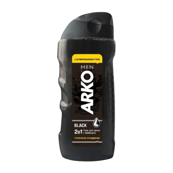 Гель для душа мужской Arko BLACK 2в1 260мл (1/12)