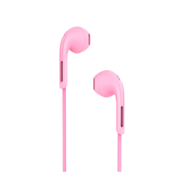 Наушники вставные HOCO M39 с микр. розовый (1/34/340)