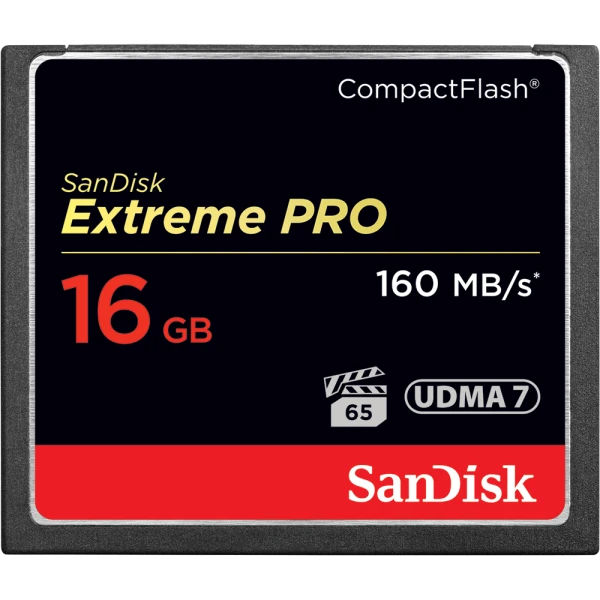 Карта памяти CF SanDisk Extreme Pro 16GB 1067x 160 МБ/сек UDMA 7