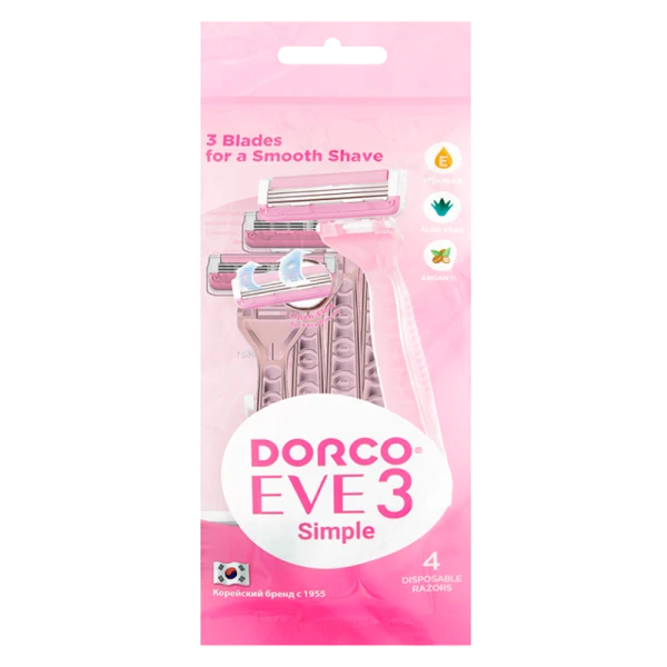Бритва DORCO EVE 3 TRC200PK-4P 3 лезвия с плав.гол. 4шт.