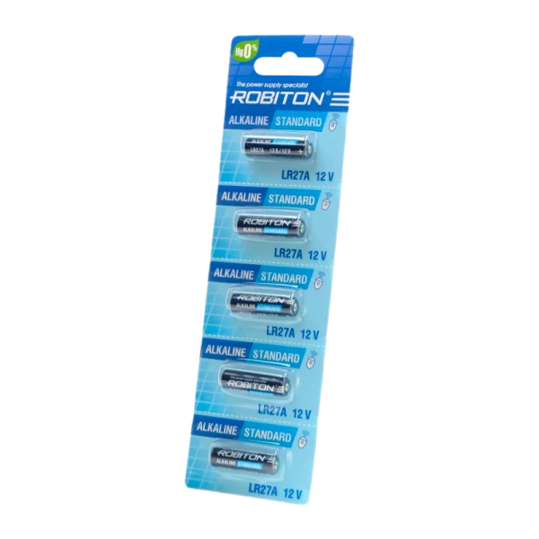 Батарейка ROBITON STANDARD R-27A-0-BL5 27A (0% Hg) BL5