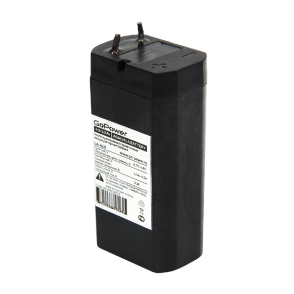 Аккумулятор свинцово-кислотный GoPower LA-410 4V 1.0Ah (1/200)