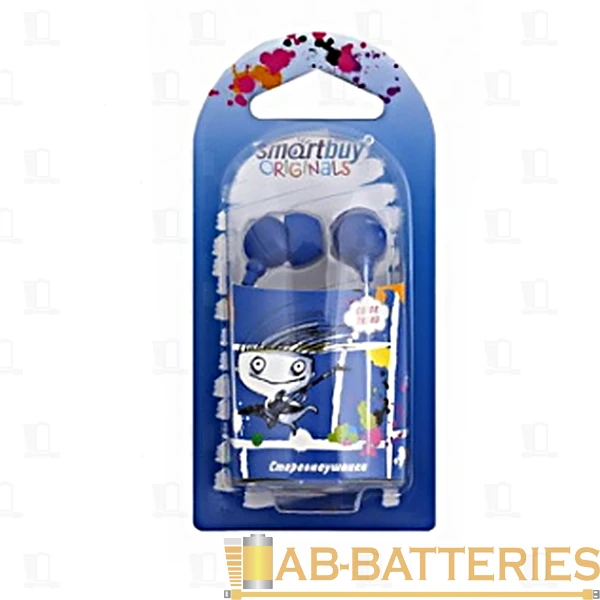 Наушники внутриканальные Smartbuy Color Trend синий (1/40/320)