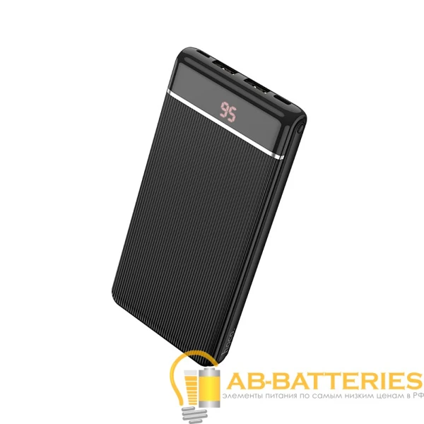 Внешний аккумулятор HOCO J59 10000mAh 2.0A 2USB/Type-C черный (1/44)