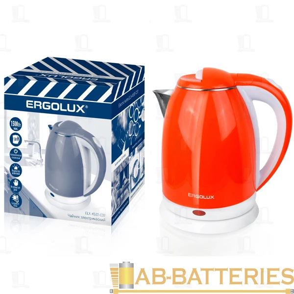 Электрочайник Ergolux ELX-KS07-С37 1500W 1.8л оранжевый