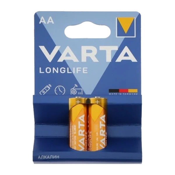 Батарейка Varta LONGLIFE LR6 AA BL2 Alkaline 1.5V (4106) (2/40/200)