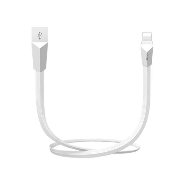 Кабель HOCO X4 USB (m)-Lightning (m) 1.2м 2.4A силикон белый (1/32/320)