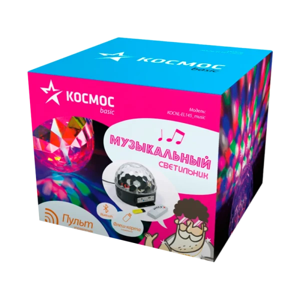 Диско-лампа Космос 5W подставка с Bluetooth колонкой ассорти (1/12)