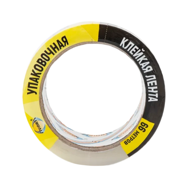 Скотч Aviora ПП 50мм*66м упаковочный акрил прозрачный (1/36)