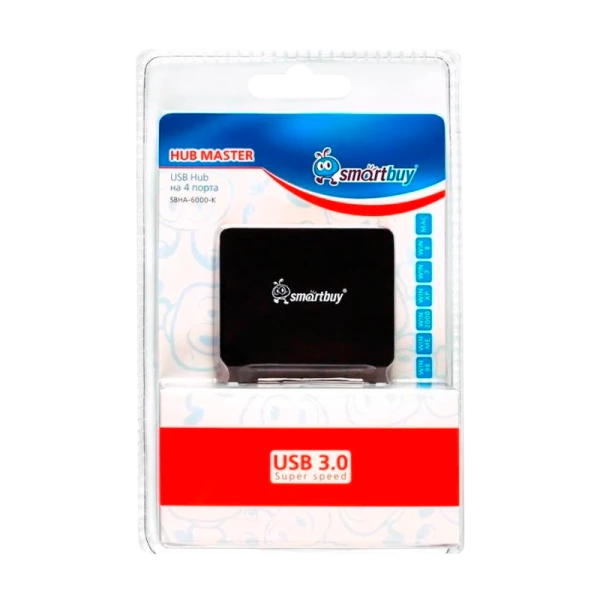 USB-Хаб Smartbuy 6000 4USB черный