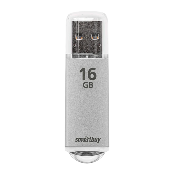 Флеш-накопитель Smartbuy V-Cut 16GB USB2.0 пластик серебряный