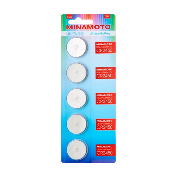 Батарейка Minamoto CR2450 BL5 Lithium 3V (5/100/5000)
