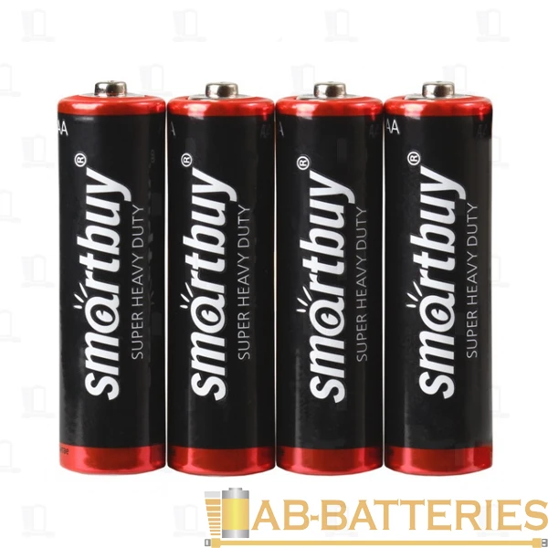 Батарейка Smartbuy Super R6 AA BL4 Heavy Duty 1.5V (4/48/960)