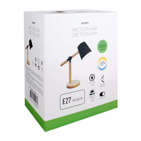 Светильник Старт CT83 E27 черный (1/12)