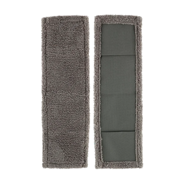 Насадка для швабры Рыжий кот MopM3-HС микрофибра 44х14см с карманами серый (1/5/150)