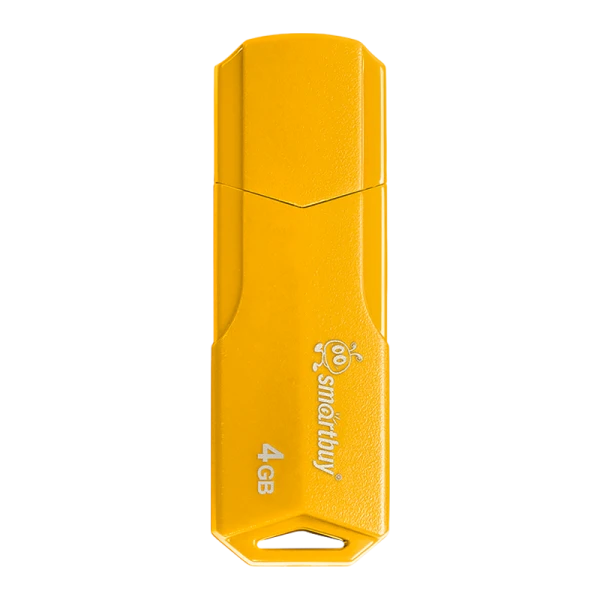 Флеш-накопитель Smartbuy Clue 4GB USB2.0 пластик желтый
