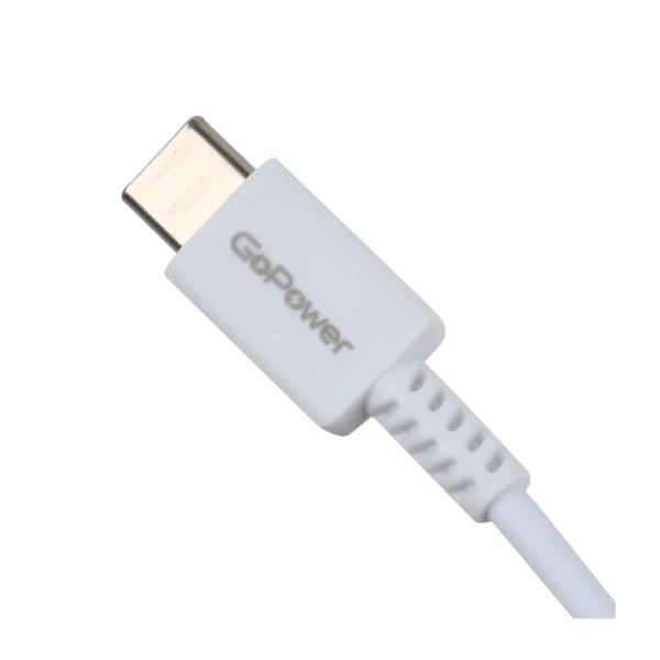 *Кабель GoPower GP20TT Type-C (m)-Type-C (m) 1.0м 100W белый (1/200/800) 