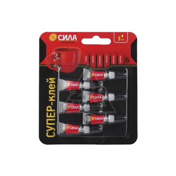 Супер-клей Сила 1г сверхпрочный BL6 (6/12/288)