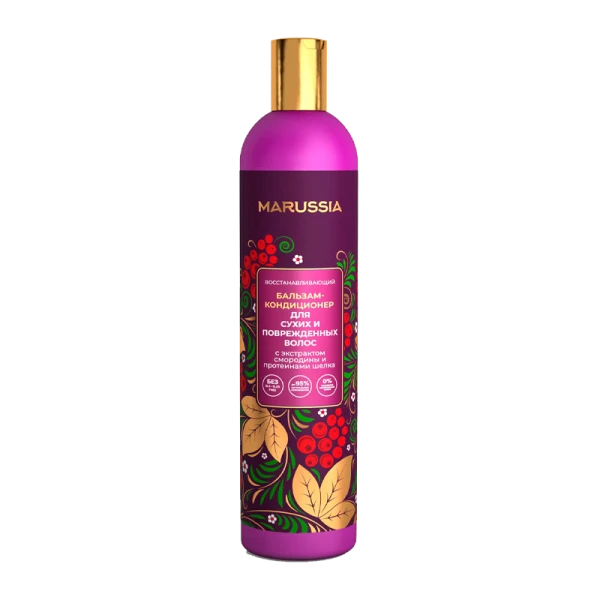 MARUSSIA Бальзам- кондиц. восст. д\сух. и поврежд. волос с экстракт. смород. и прот. шелка 400 мл