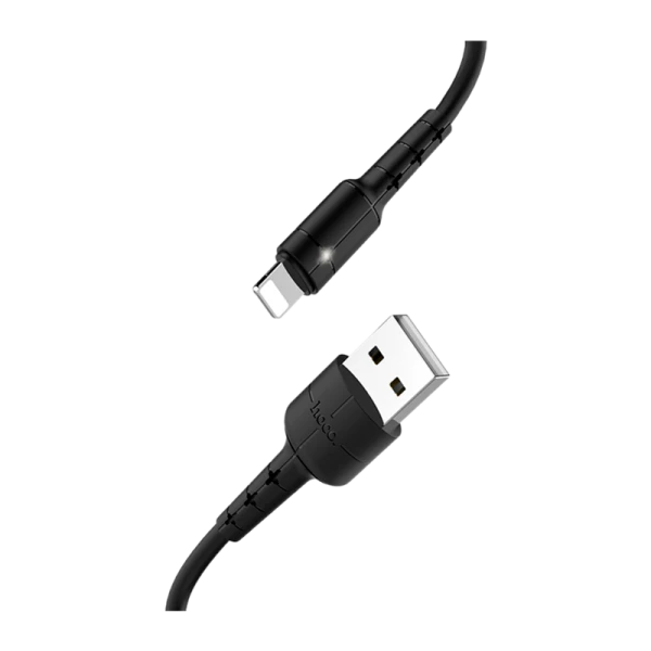 Кабель HOCO X30 USB (m)-Lightning (m) 1.2м 2.0A TPE черный (1/30/300)