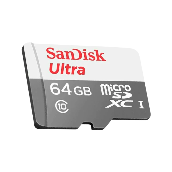 Карта памяти microSD SanDisk Ultra Light 64GB Class10 UHS-I (U1) 100 МБ/сек с адаптером (1/100)