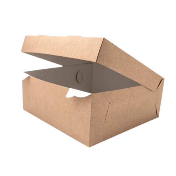 Коробка для кондитерских изделий НЕПЛАСТИК 6000 мл, картон, 255 х 255 х 105 мм