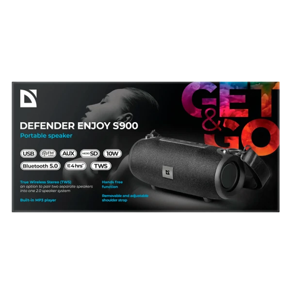 Портативная колонка Defender S900 Enjoy bluetooth 5.0 microSD черный (1/15)