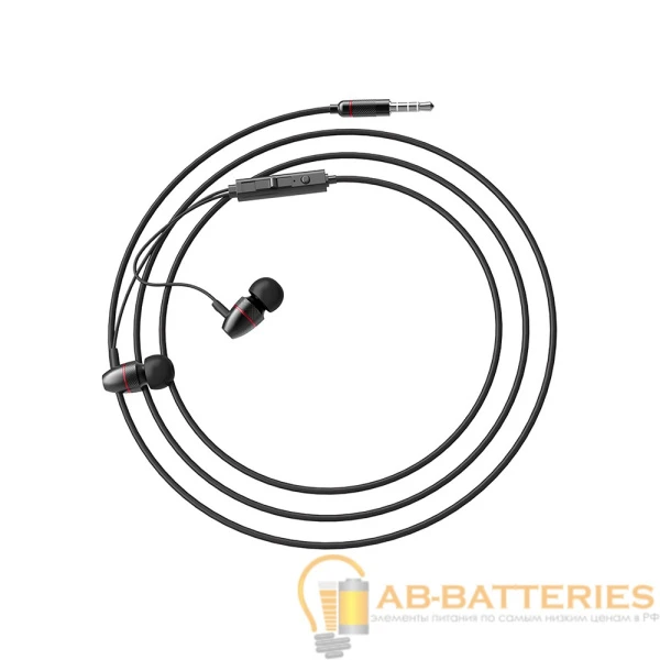 Наушники внутриканальные HOCO M59 с микр. черный (1/21/210)