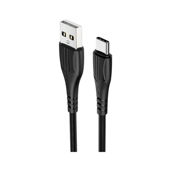 Кабель Borofone BX37 USB (m)-Type-C (m) 1.0м 3.0A ПВХ черный (1/360)