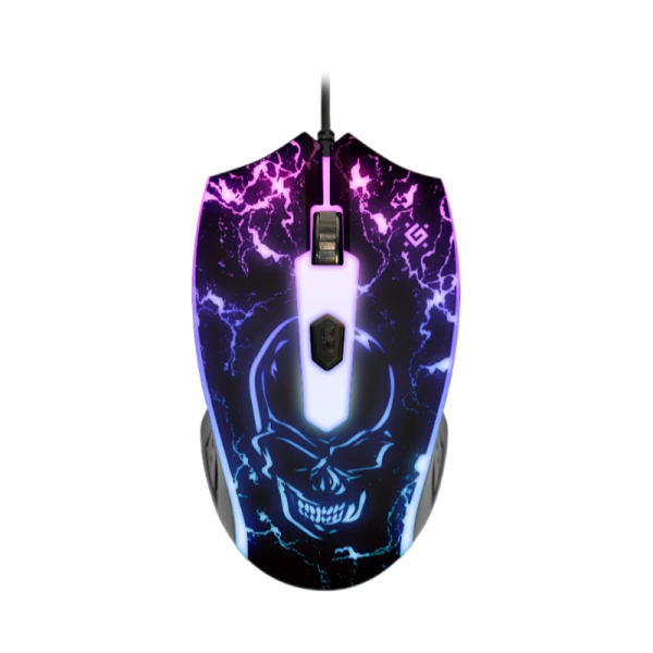 Мышь проводная Defender GM-069 Overmatch игровая USB фиолетовый (1/40)