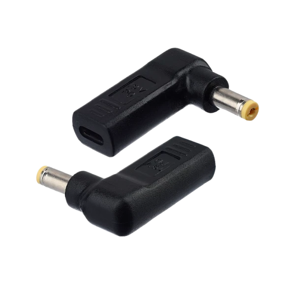 Адаптер GoPower Type-C (m)-5.5x1.7mm (m) черный