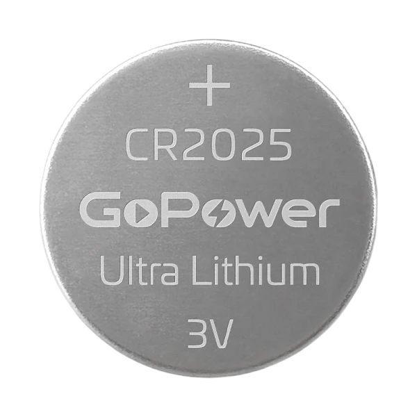 Батарейка GoPower ULTRA CR2025 BL2 Lithium 3V (2/40/800)