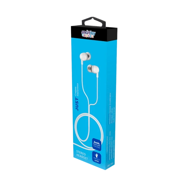 Наушники внутриканальные Smartbuy JUST белый (1/50)