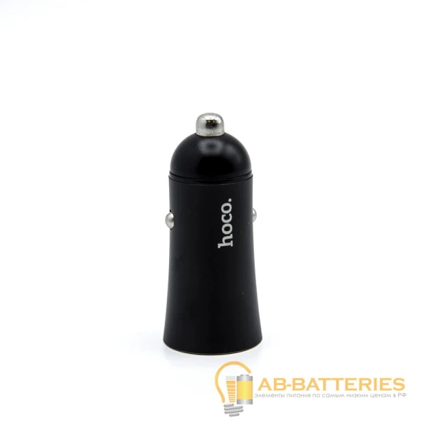 Автомобильное З/У HOCO Z30A 2USB 3.1A черный (1/12/120)