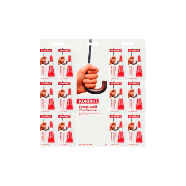 *Супер-клей Контакт 1г универсальный BL12 (12/384) 