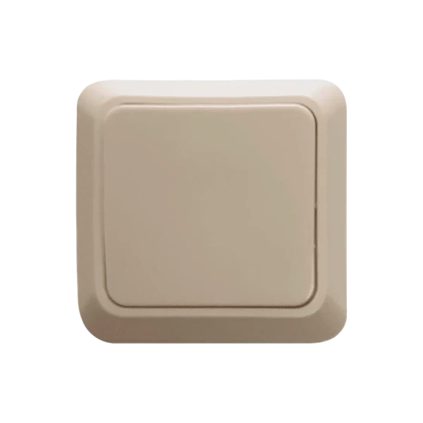 Выключатель Прогресс Fit 1-клав.10A ABS + Керамика бежевый (1/10/200)