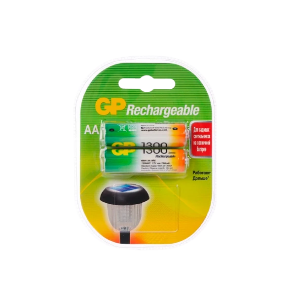 Аккумулятор бытовой GP HR6 AA BL2 NI-MH 1300mAh в пластиковой упаковке (2/20/200) R