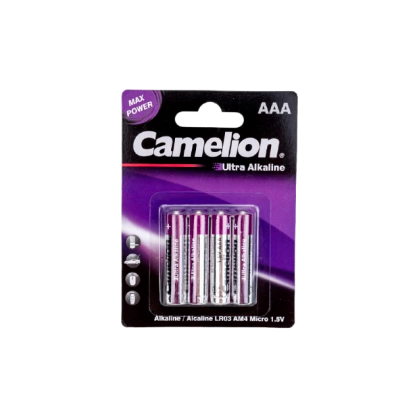 Батарейка Camelion ULTRA LR03 AAA BL4 Alkaline 1.5V (4/48/1152)