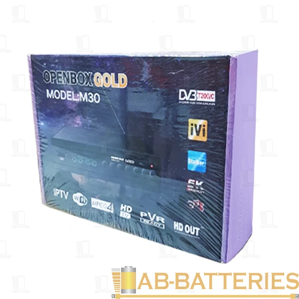 Приставка для цифрового ТВ Openbox M30 DVB-T/T2 металл черный (1/60)