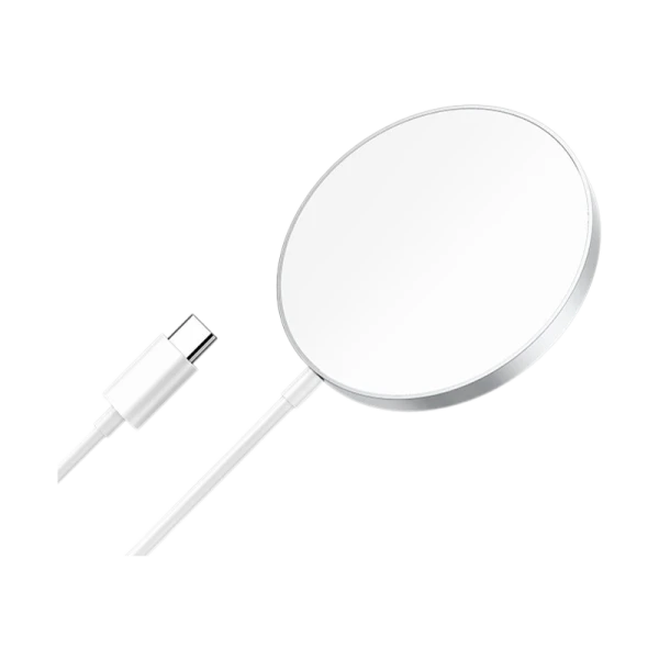 Беспроводное З/У Borofone BQ11 2.0A 15W MagSafe с кабелем Type-C серебряный (1/31/186)