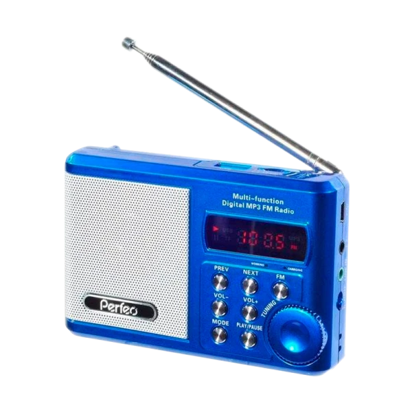 Радиоприемник Perfeo SV922 SOUND RANGER 3W пластик microSD USB/Jack3.5 синий
